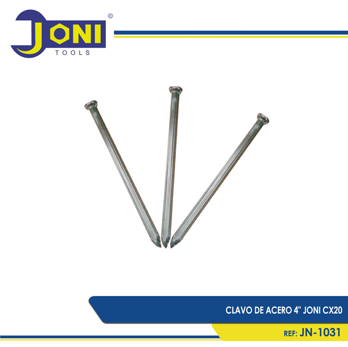 CLAVO ACERO ESTRIA 4PULG JONI CX20