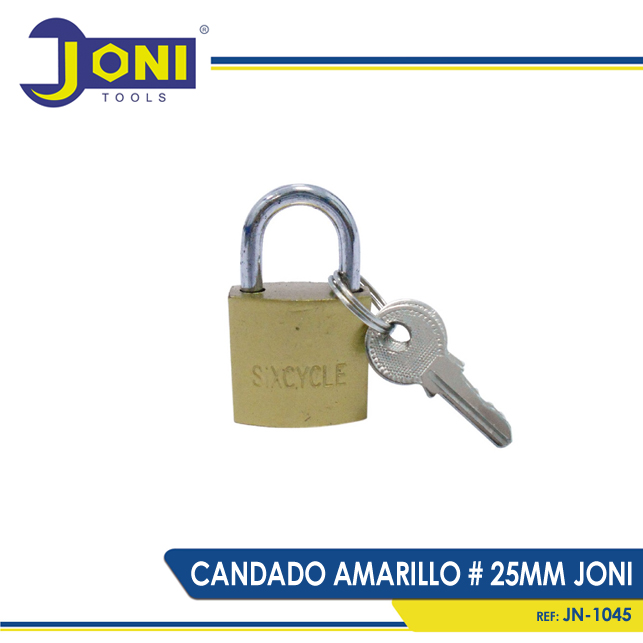 CANDADO AMARILLO # 25MM JONI