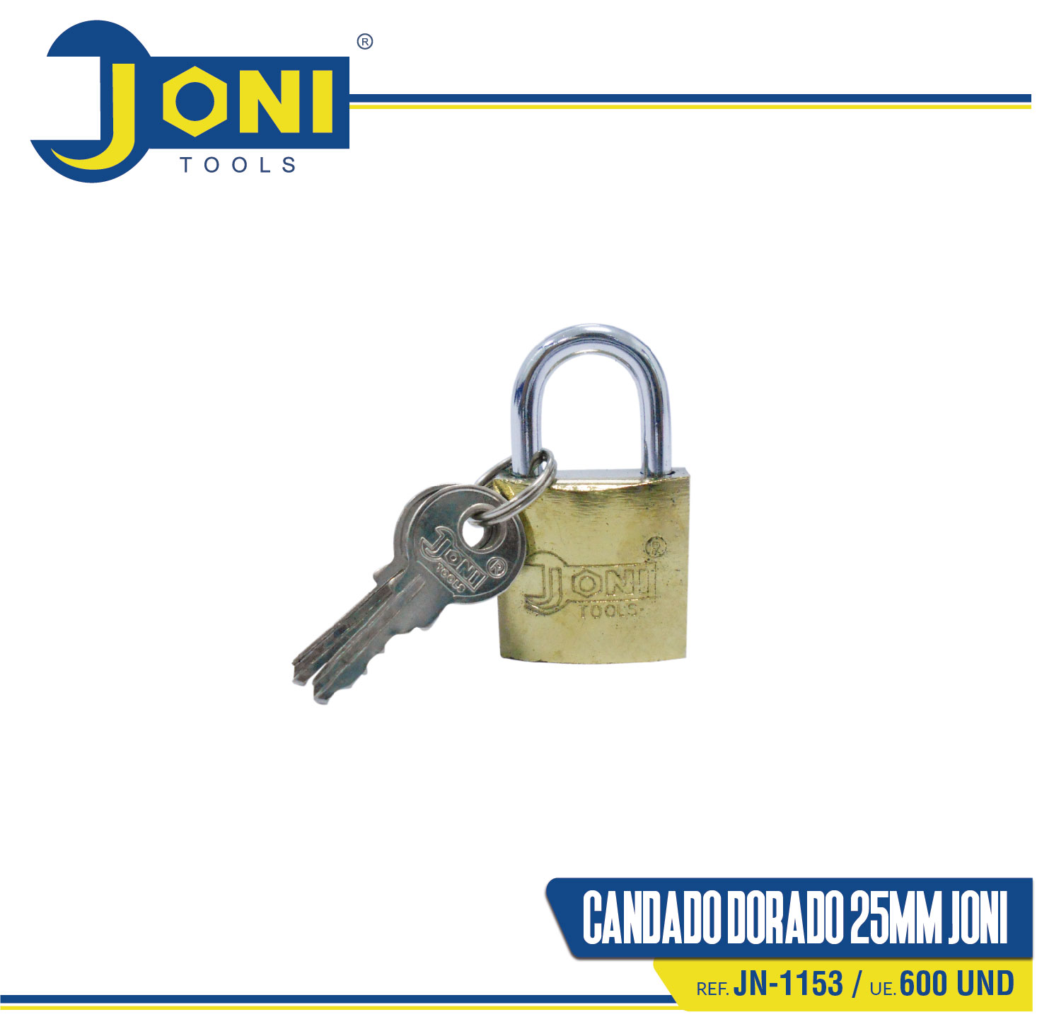 CANDADO DORADO 25MM JONI