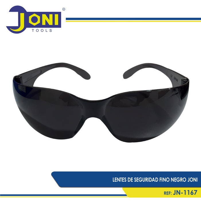LENTES DE SEGURIDAD FINO NEGRO JONI