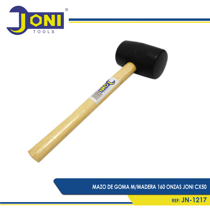 MAZO DE GOMA M MADERA 160 ONZAS JONI CX50