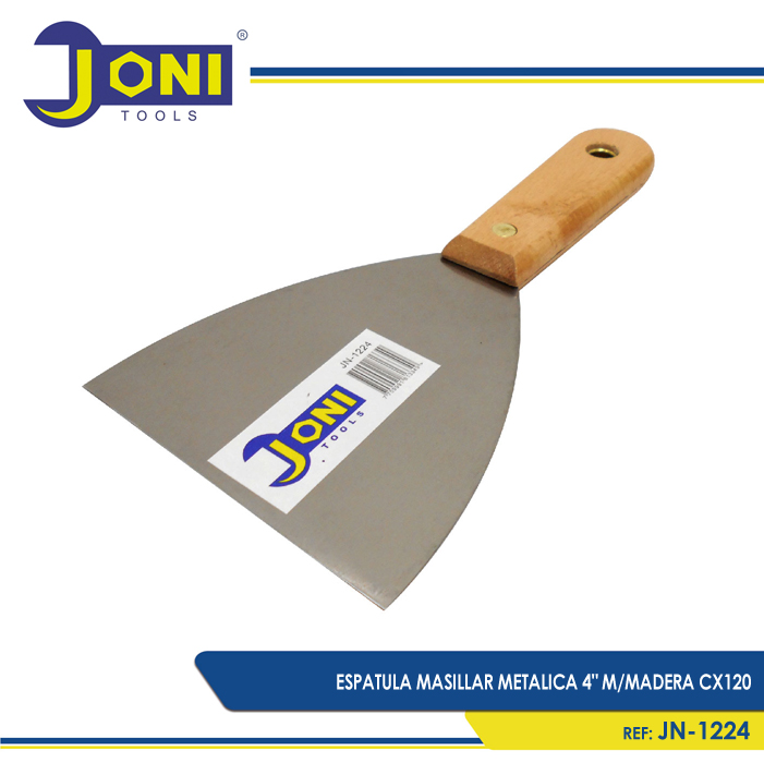 ESPATULA MASILLAR METALICA 4PULG M MADERA CX120