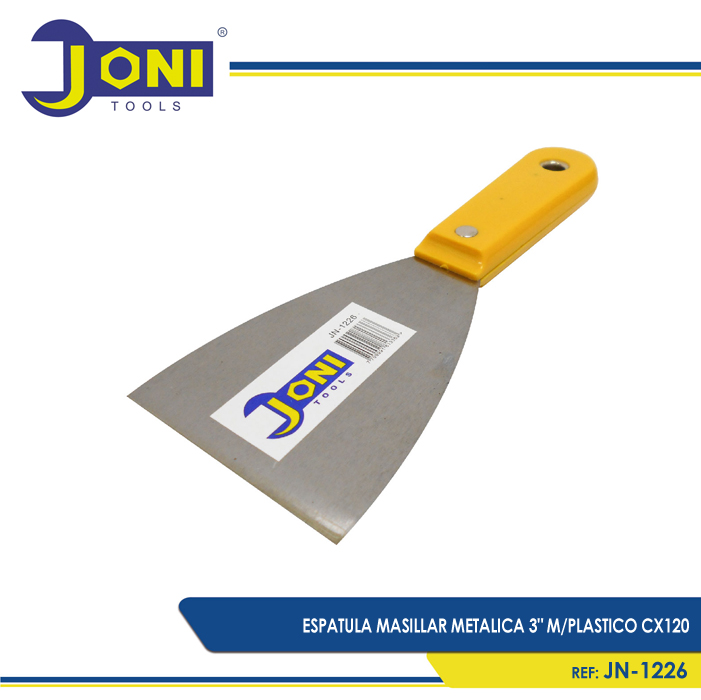 ESPATULA MASILLAR METALICA 3PULG M PLASTICO CX120