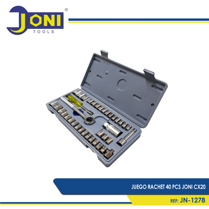 TV JUEGO RACHET 40 PCS JONI