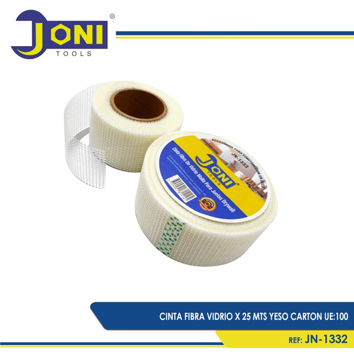 CINTA FIBRA VIDRIO X 25 MTS YESO CARTON UE:100