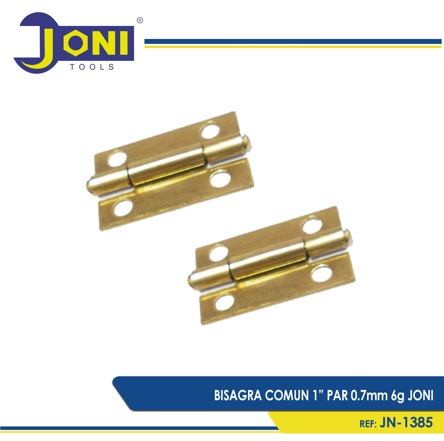BISAGRA COMUN 1PULG PAR 0.7mm 6g JONI