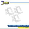 BISAGRA OMEGA DE 3PULG BLANCA X TRIO JONI