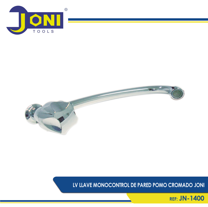 LV LLAVE MONOCONTROL DE PARED POMO CROMADO JONI