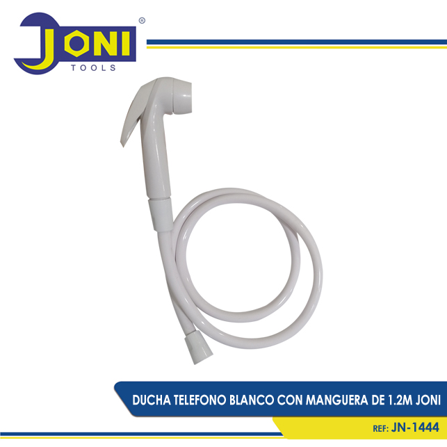 LV DUCHA TELEFONO PLASTICA BLANCA 1.2M JONI