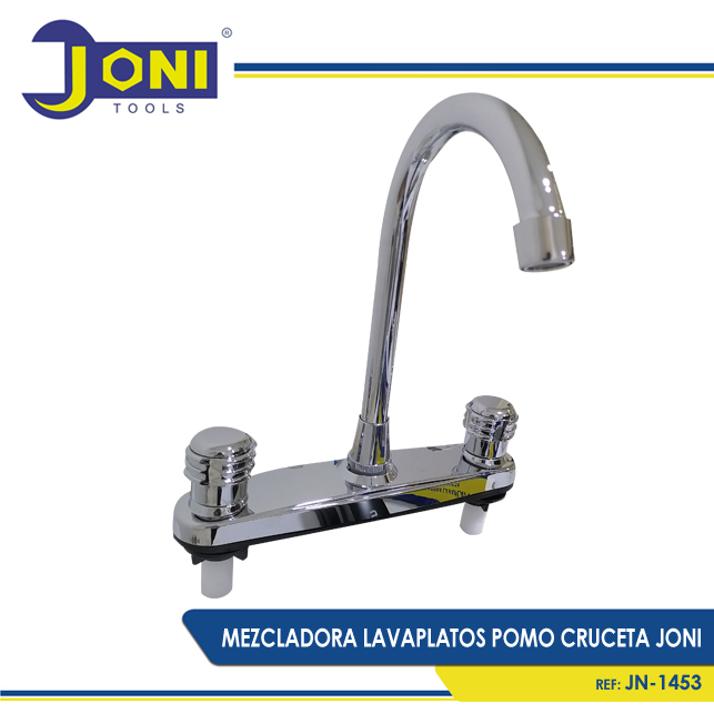 LV MEZCLADORA LAVAPLATOS POMO CROMADO JONI