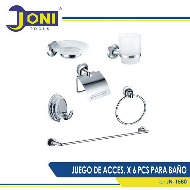 LV JUEGO DE ACCES. X 6 PCS PARA BAÑO