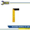 ESCUADRA AMARILLA 10PULG JONI