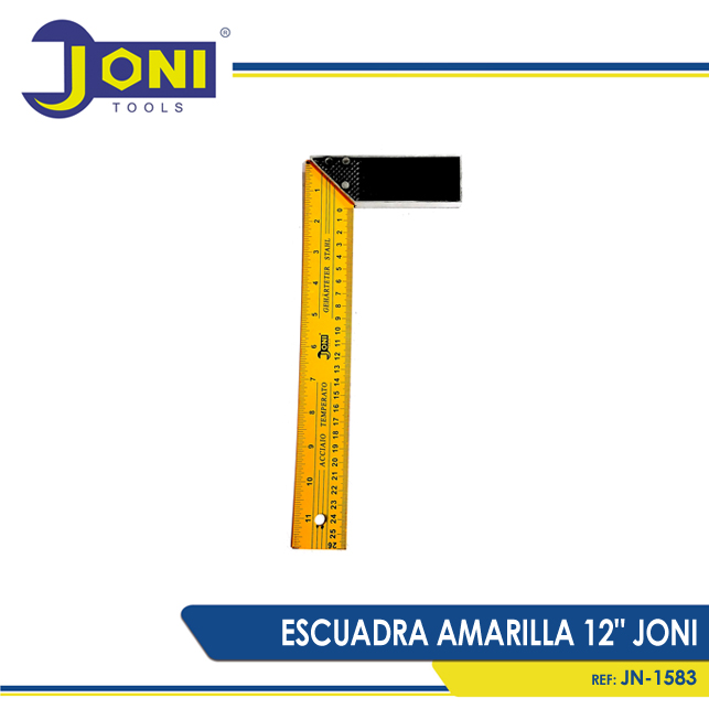ESCUADRA AMARILLA 12PULG JONI